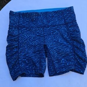 Lululemon Blue Patterned Athletic Shorts